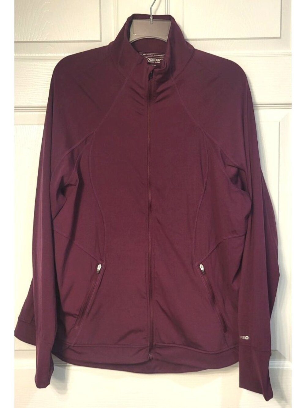 Womens Coolibar Interval Purple Jacket XXL Full Zip Athleisure Sun Protection